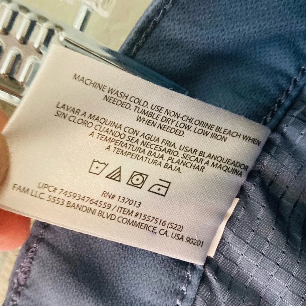 *Banana Republic Flat Front Slim Performance Pant 36 blue